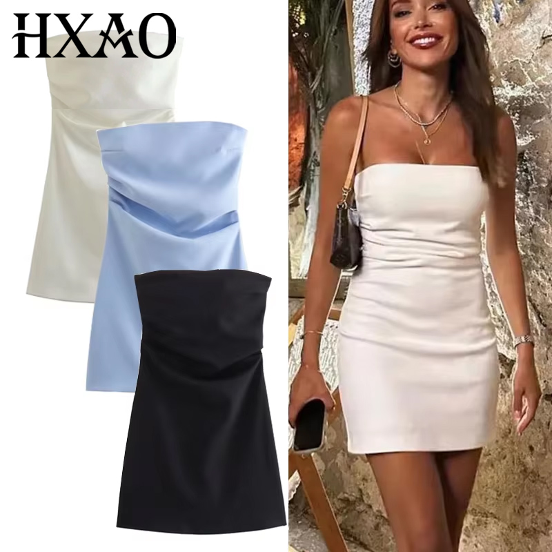 Women Formal Wear Zara - TRAF Sukienka damska Off Shoulder Gorset