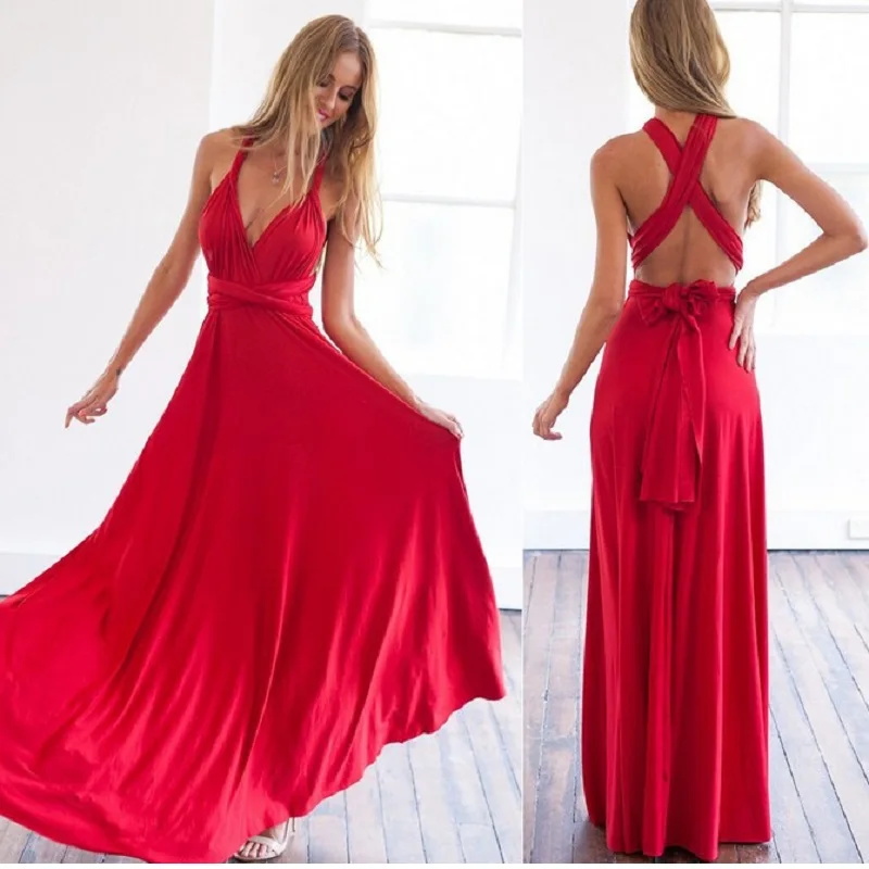 Women Formal Wear Zara - Seksowna moda bandażowe długie sukienki kobiety