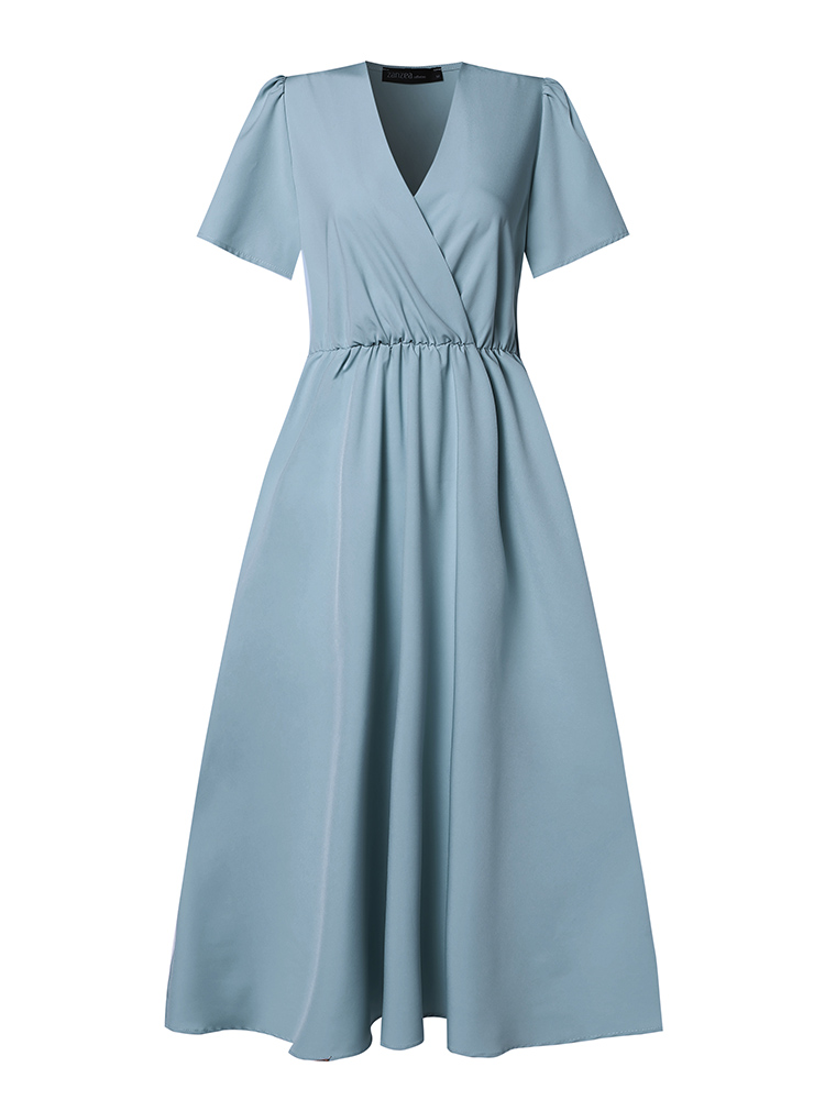 ZANZEA 2024 elegancka sukienki – Women Formal Wear Zara recenzja i cena