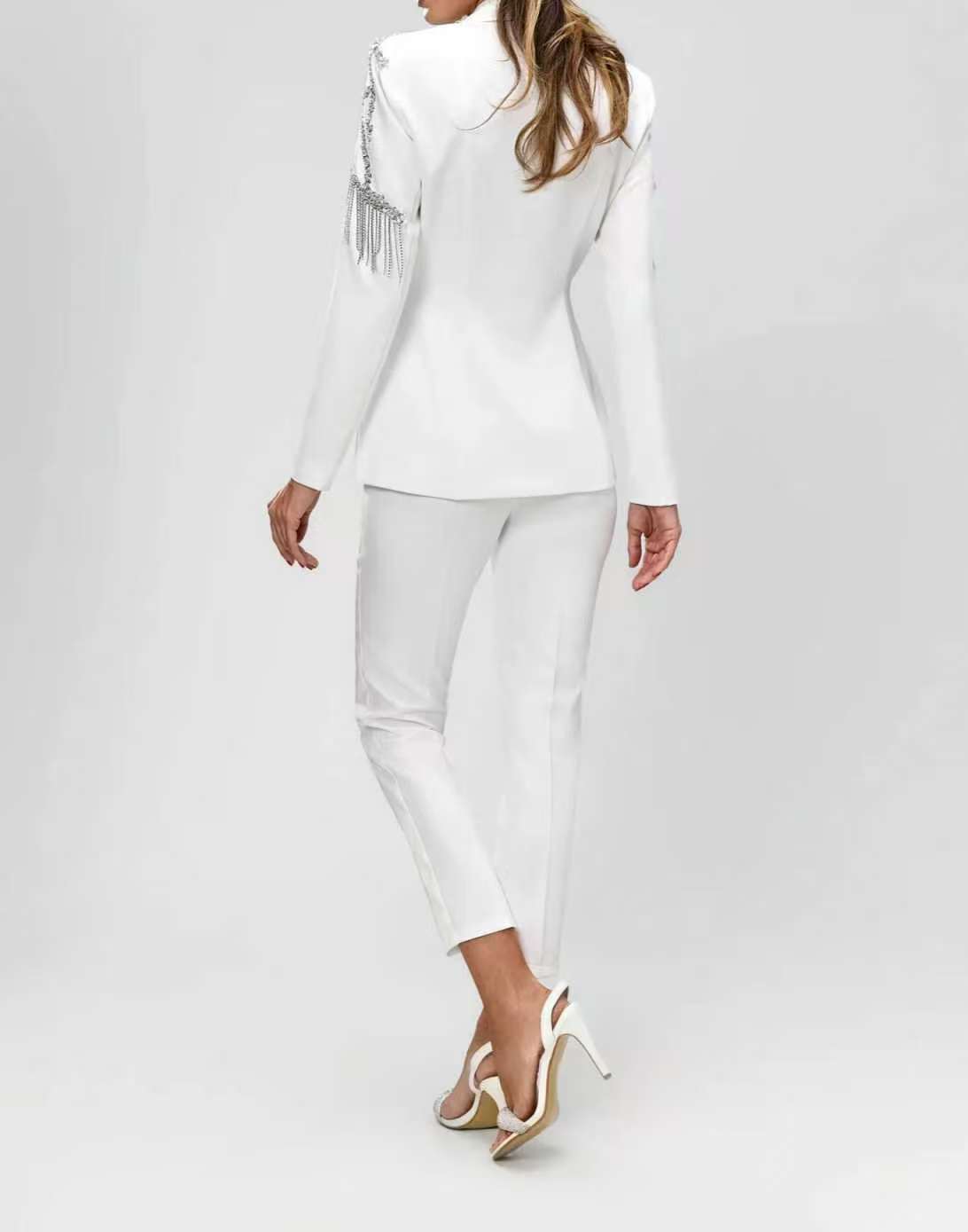 Damski garnitur z kryształkami – Women'S Formal Wear Tuxedo recenzja i cena