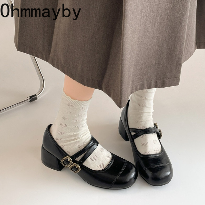 Damskie buty Mary Jane na grub – Vintage Women'S Formal Wear recenzja i cena
