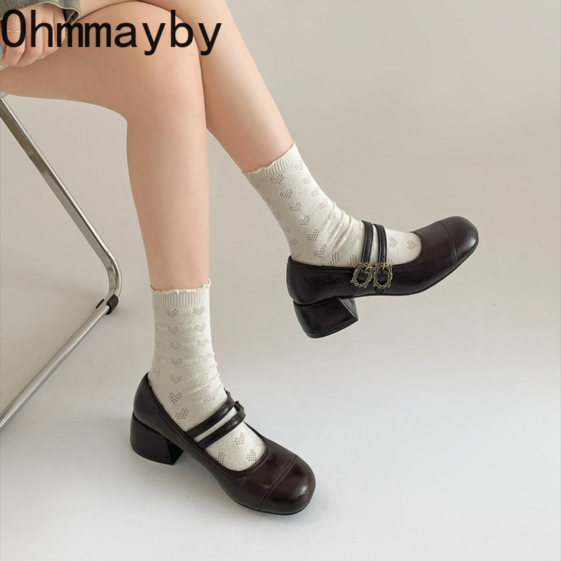 Damskie buty Mary Jane na grub – Vintage Women'S Formal Wear recenzja i cena