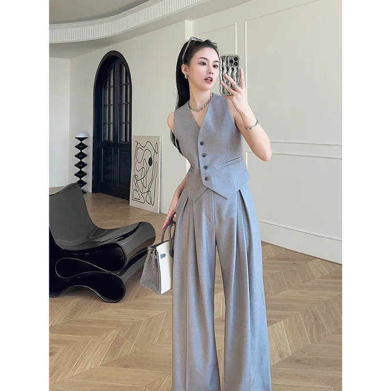 Damski zestaw: bezrękawnik i s – Women Formal Wear Set recenzja i cena