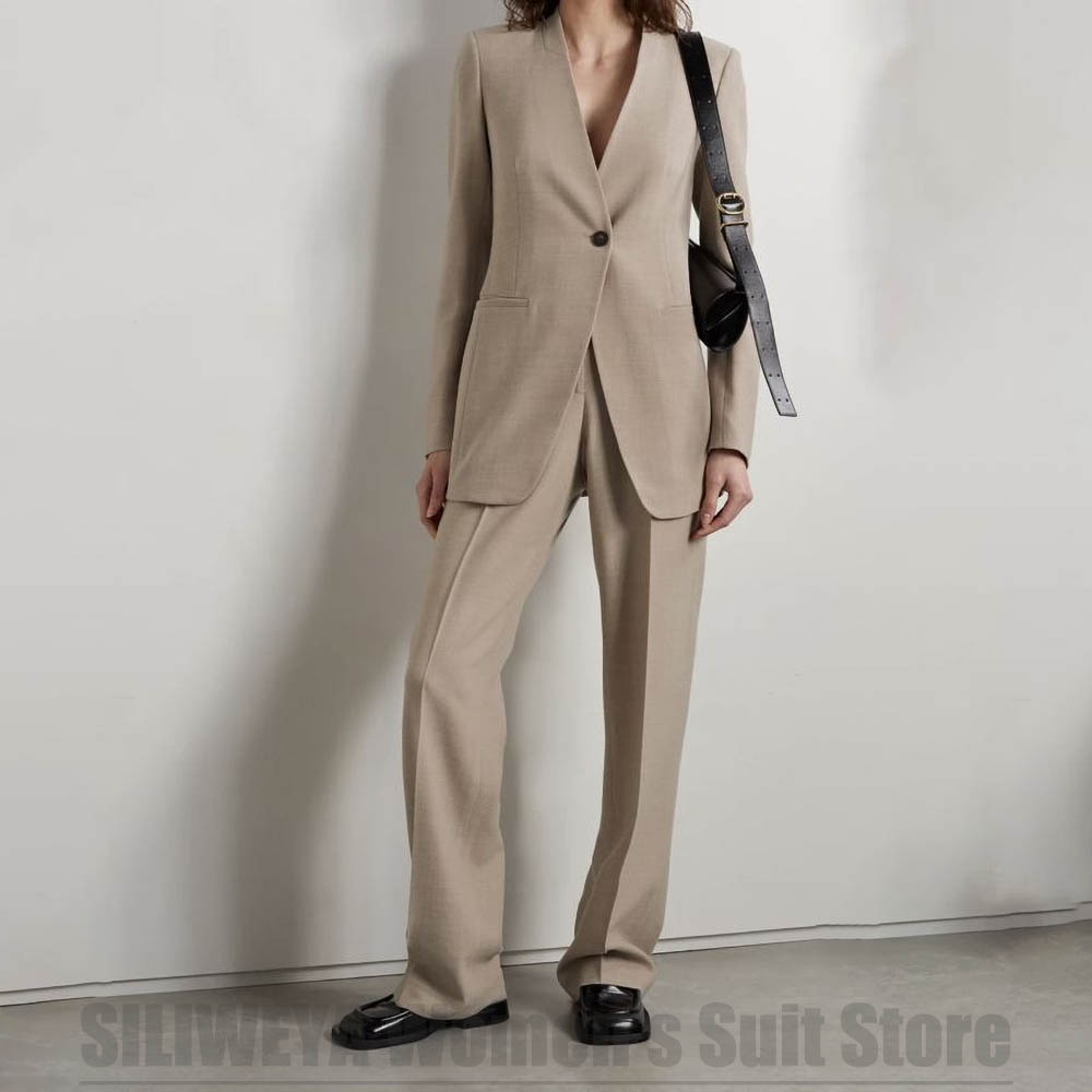 Damski garnitur, modny, dekolt – Women Formal Wear Tailor recenzja i cena