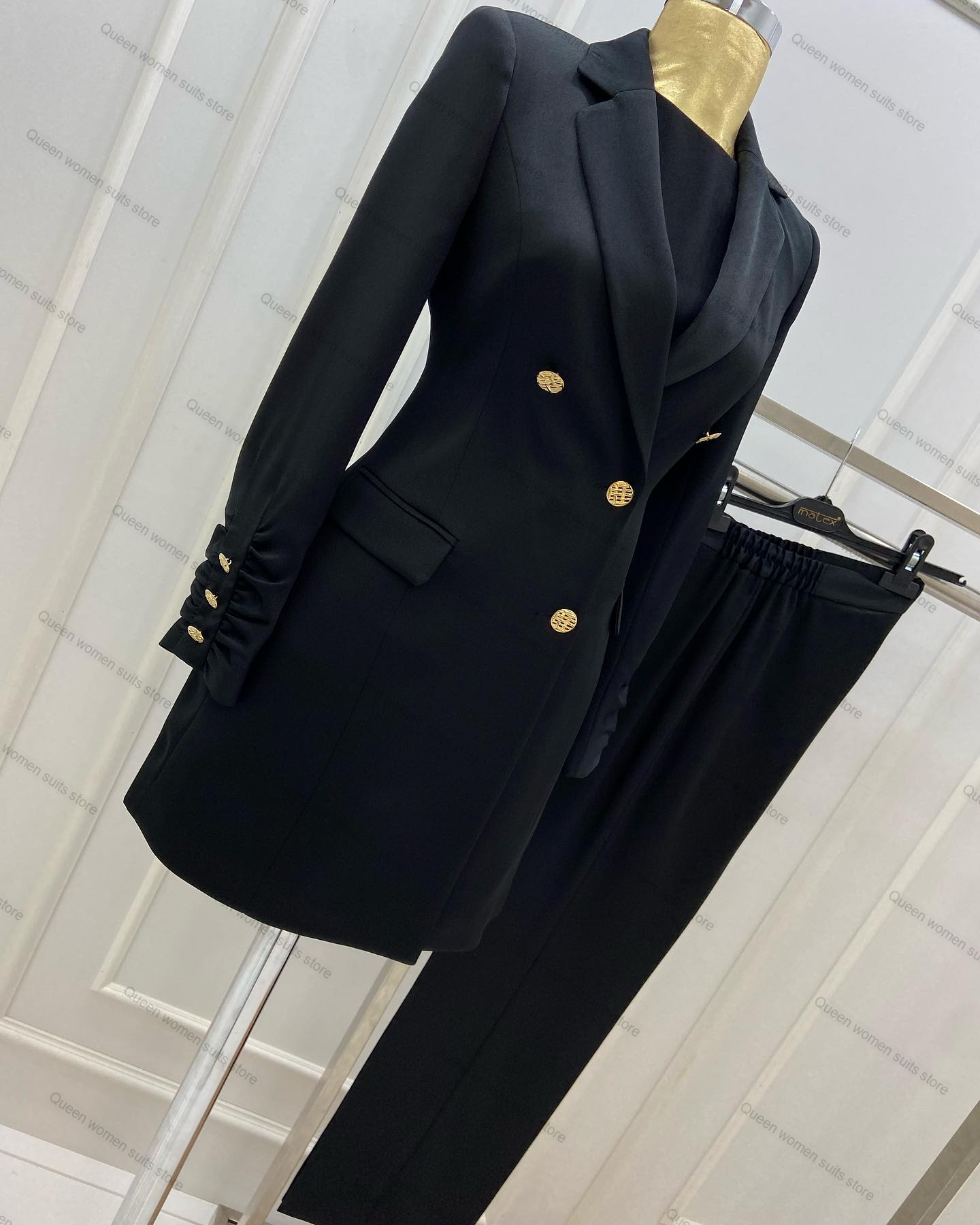 Ślubne spodnie damskie zestaw  – Women Formal Wear Tailor recenzja i cena