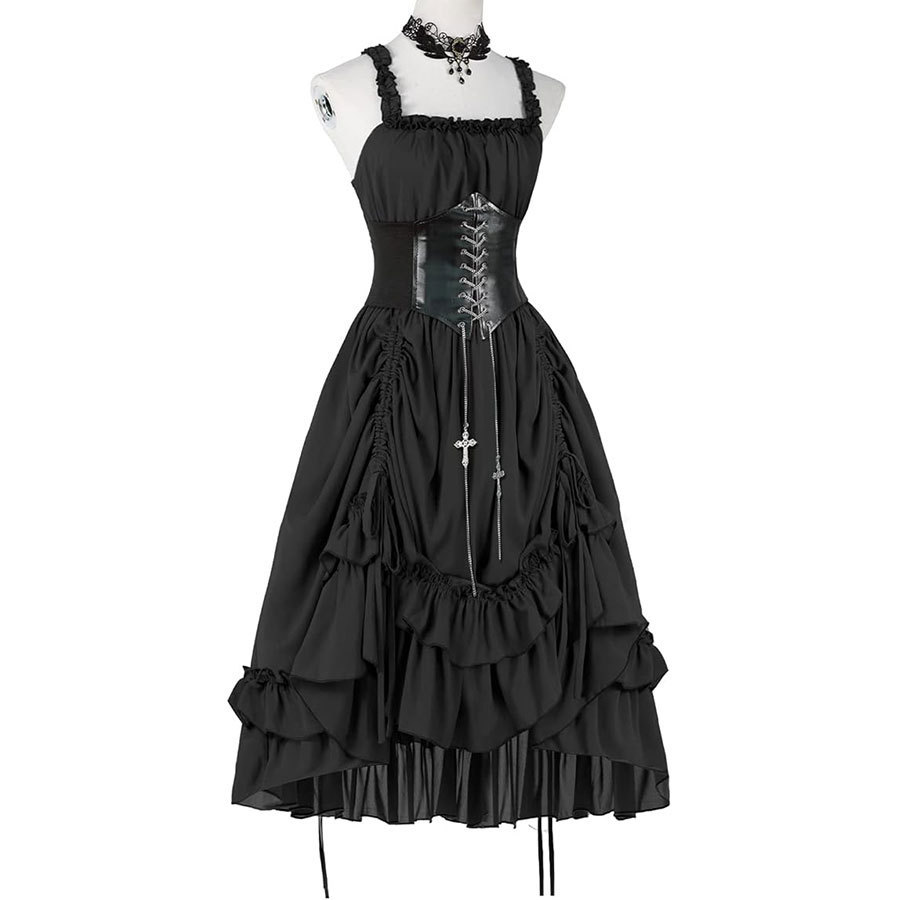 Damska Gotycka Sukienka Gorset – Vintage Women'S Formal Wear recenzja i cena