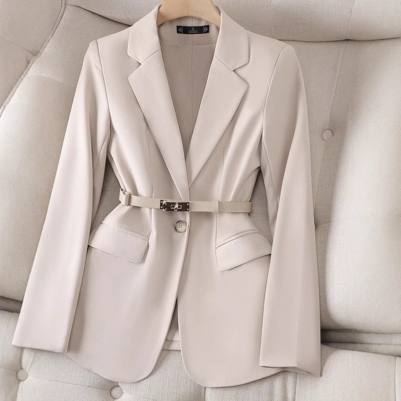 Żakiet damski do biura, maryna – Women Formal Wear With Black Blazer recenzja i cena