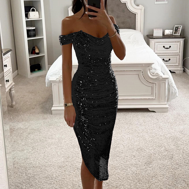 Seksowna asymetryczna błyszczą – Women Formal Wear Zara recenzja i cena
