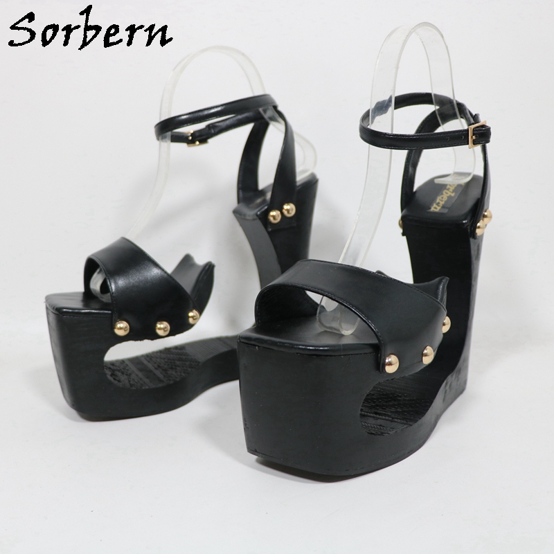 Sorbern Czarne ażurowe sandały – Women'S Work Fashion recenzja i cena
