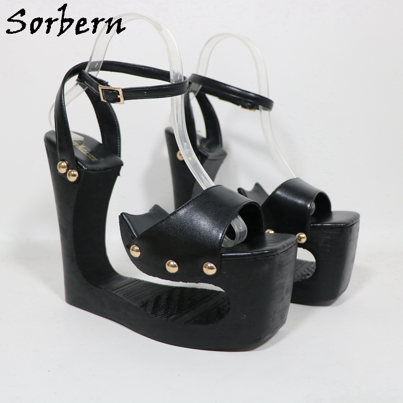 Sorbern Czarne ażurowe sandały – Women'S Work Fashion recenzja i cena