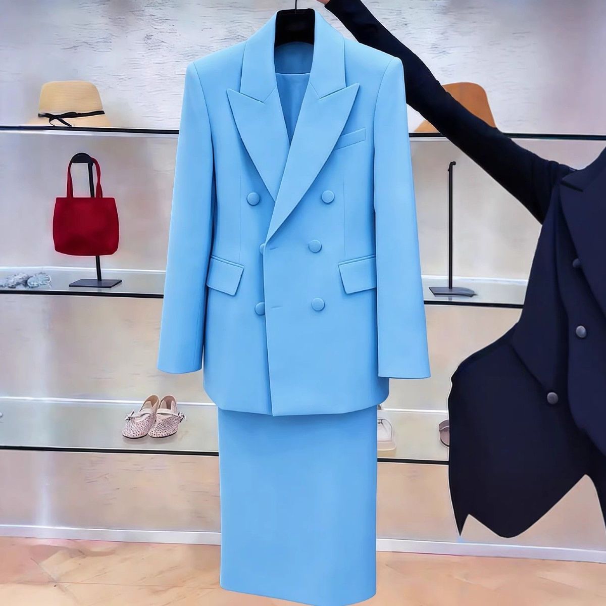 Białe garnitury damskie z mary – Women Formal Wear Set recenzja i cena