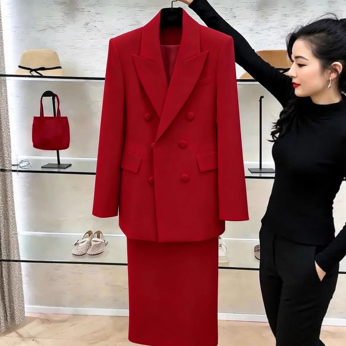 Białe garnitury damskie z mary – Women Formal Wear Set recenzja i cena