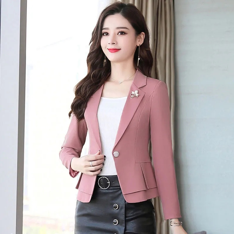 Damski płaszcz jesieniowy, ele – Women Formal Wear With Black Blazer recenzja i cena