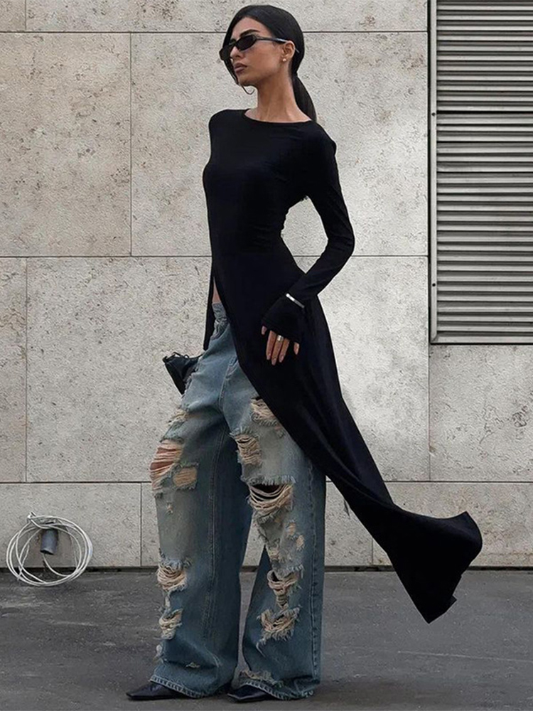 Trendix Czarna Asymetryczna Su – Women Formal Wear Zara recenzja i cena