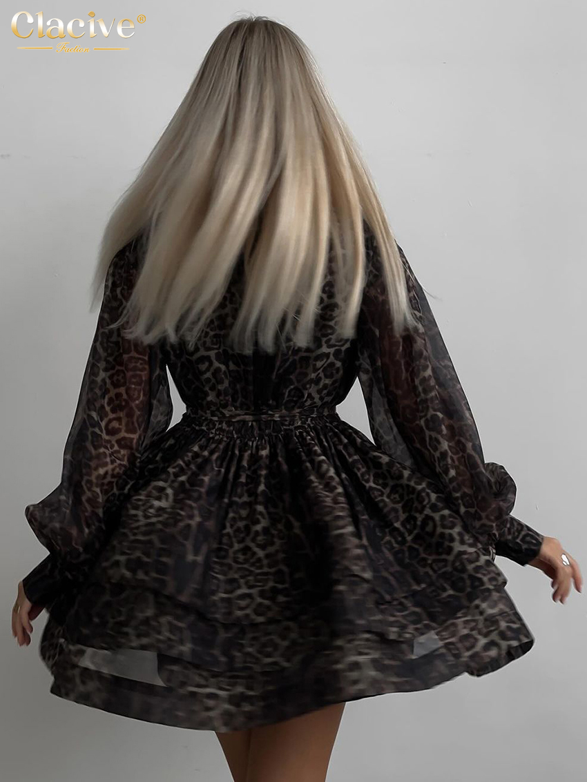 Clacive Fashion Leopard Print  – Women Formal Wear Zara recenzja i cena